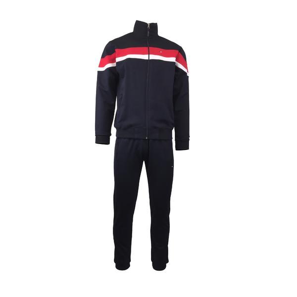 Trening barbat, univers fashion, bluza cu 2 buzunare cu fermoare, pantaloni cu 3 buzunare cu fermoare, bleumarin, l