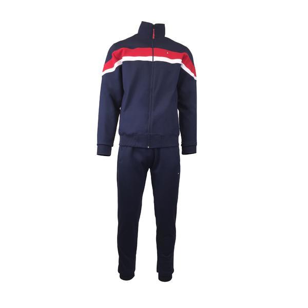 Trening barbat, univers fashion, bluza cu 2 buzunare cu fermoare, pantaloni cu 3 buzunare cu fermoare, indigo, xl