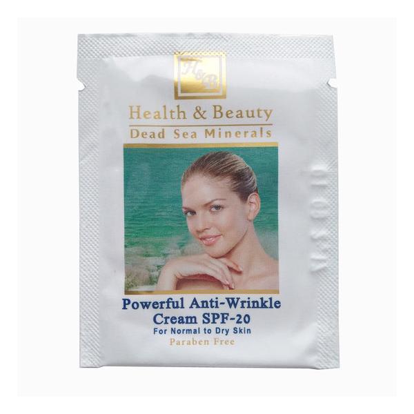 Mostra Crema Puternic Antirid, Health and Beauty Dead Sea, 3 ml, SPF 20 and