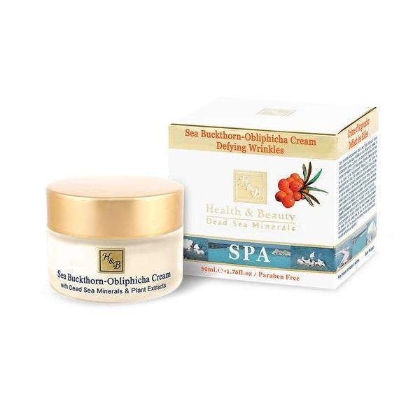 Crema anti imbatranire, anti-rid cu catina alba-obliphicha, health and beauty dead sea, fara parabeni, 50 ml