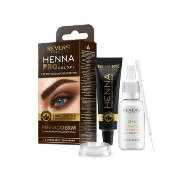 Vopsea de sprancene Henna Pro colors 3.0 – Maro Inchis – Revers, 20ml esteto