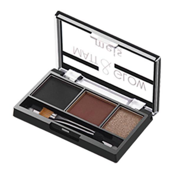 Fard sprancene profesional Meis Cosmetics, Eyebrow Shadow Matt&Glow, perie inclusa 04, 3.2g esteto.ro imagine noua