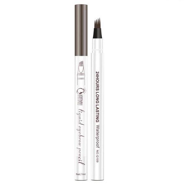 Creion pentru sprancene, 3d microblading, tatoo, rezistent la apa, long lasting, brown, 1 ml