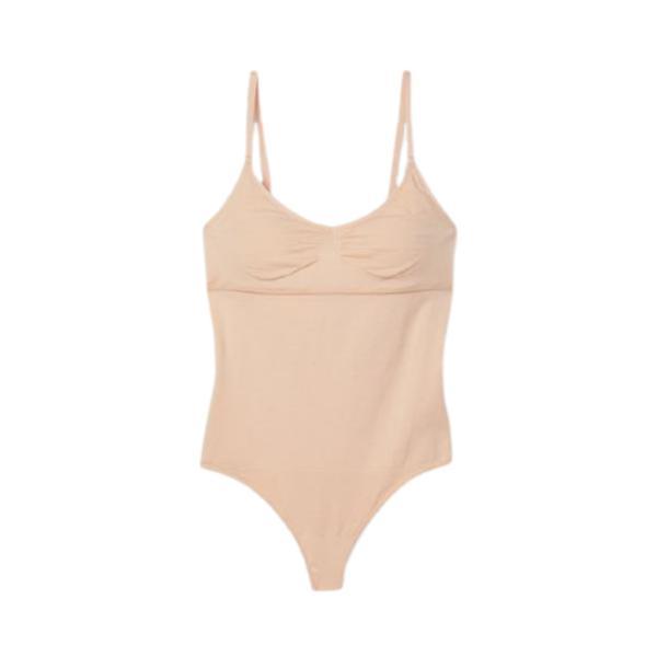 Body fara cusaturi, victoria's secret, seamless shape bodysuit, bej, m intl