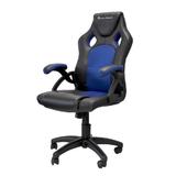 Scaun gaming Dakota eGamers BLUE din piele ecologica si tesatura textila, 120 kg, Negru / Albastru