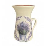 Vaza ceramica tip cana cu lavanda - Ceramica Martinescu