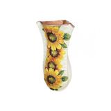 Vaza ceramica in 3 muchii cu floarea soarelui - Ceramica Martinescu
