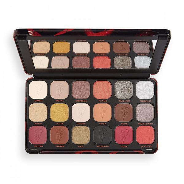 Paleta fard de ochi, forever flawless palette midnight rose, makeup revolution, 18x1.1g