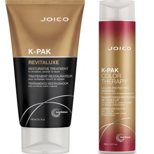 Pachet Joico K-Pak Color Therapy Sampon 300ml + Tratament Joico K-Pak RevitaLuxe, 150 ml #150 poza noua reduceri 2022