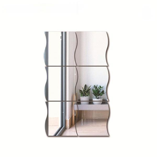 Oglinzi acrilice, decoratiuni pentru interior 19x17cm, MaffStuff&reg; set 6 buc