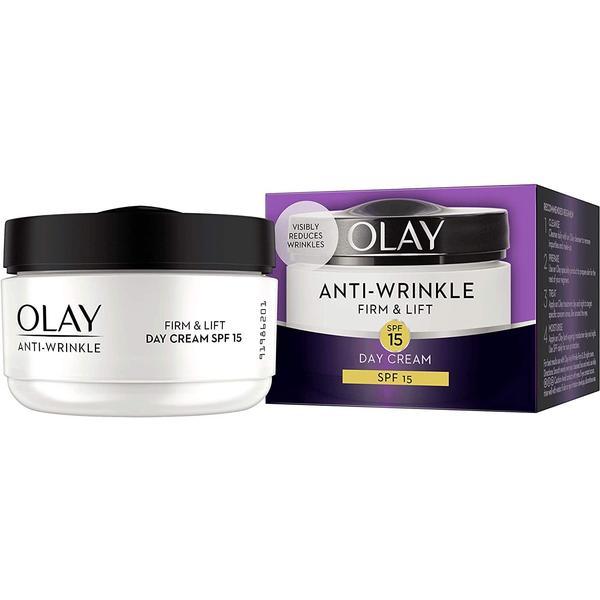 Crema de zi antirid, olay anti-wrinkle firm lift spf 15, 50ml
