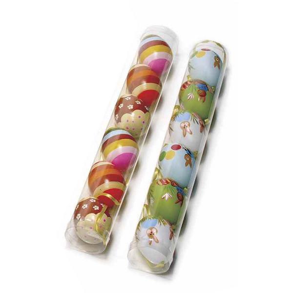 Set 12 oua decorative din plastic multicolor 22e 5x6 cm - decorer