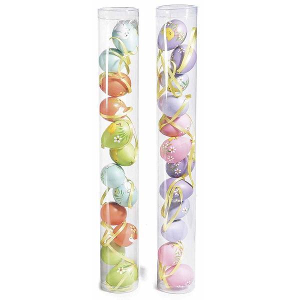 Set 24 oua decorative din plastic multicolor 21a 3x4 cm - decorer