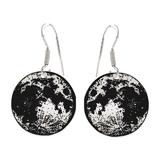 Cercei cu tortita argint 925 Luna plina - Full Moon