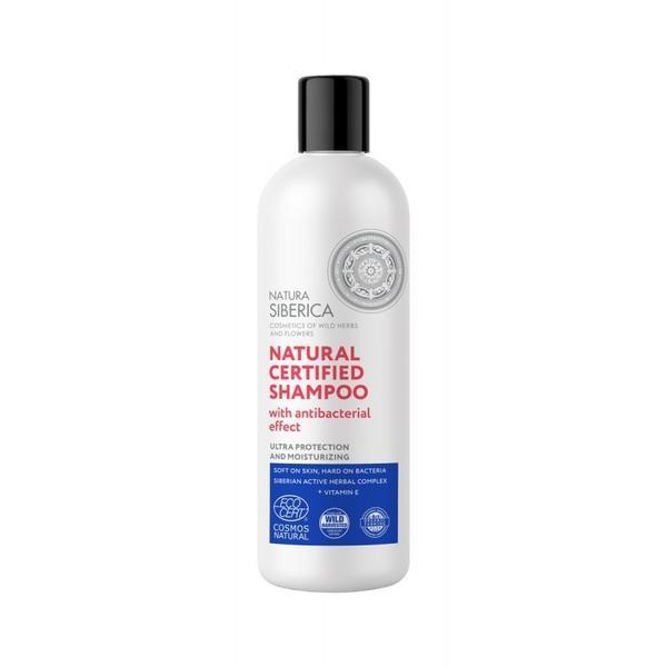 Sampon natural cu efect antibacterian, ultra protectie si hidratare, natura siberica, 400 ml