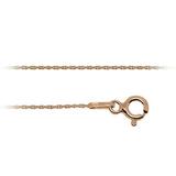 Lantisor din argint 925 placat cu aur roz - Rope