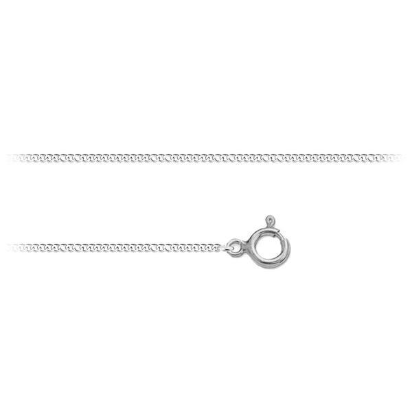 Lantisor plat din argint 925 - curb