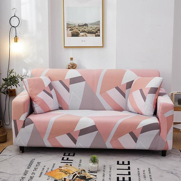 Husa pentru canapea 3 locuri, soft strech, model asimetric, dimensiune 185x230cm