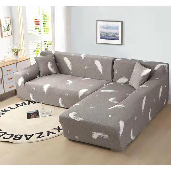 Husa pentru coltar, soft strech, model fulgi, dimensiune 350-500