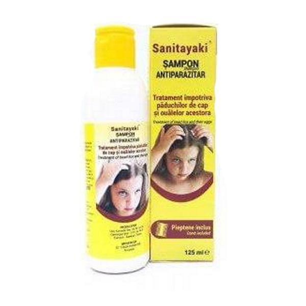 Short life - sampon antiparazitar + pieptene sanitayaki turda, 125 ml