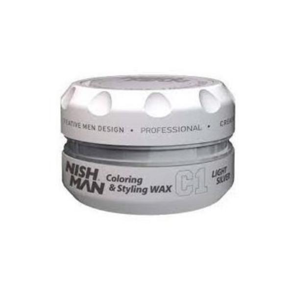 Ceara de par colorata, nishman c1, gri deschis 100 ml