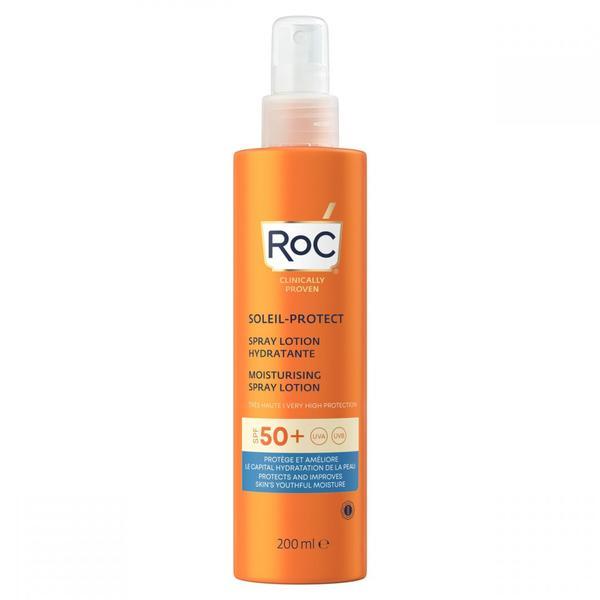 Lotiune protectie solara spf50, soleil protect moisture lotion spf50, roc, 200ml