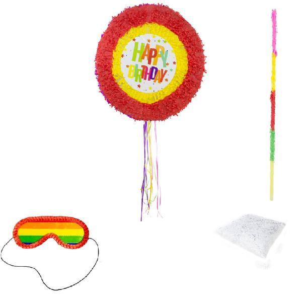 Set complet pinata happy birthday 48 cm, oem