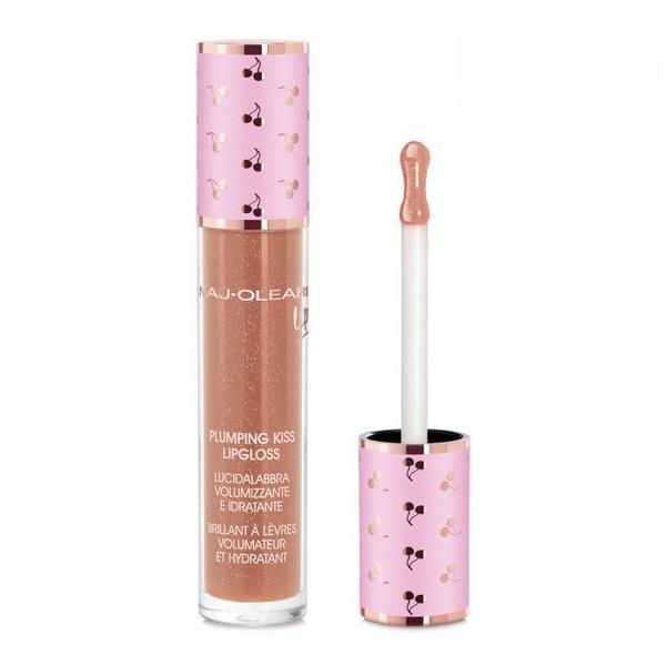 Luciu de buze no.06 pearly caramel, plumping kiss lipgloss lipstick, naj oleari, 6ml