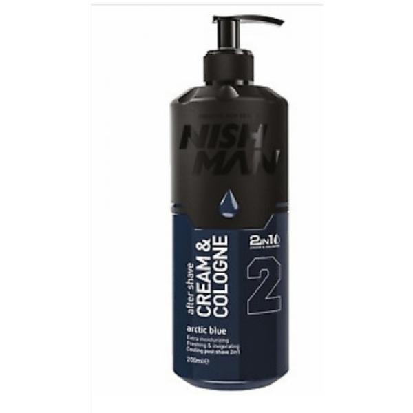 After shave crema Arctic Blue 2 NishMan Cream & Cologne, 200ml 200ml