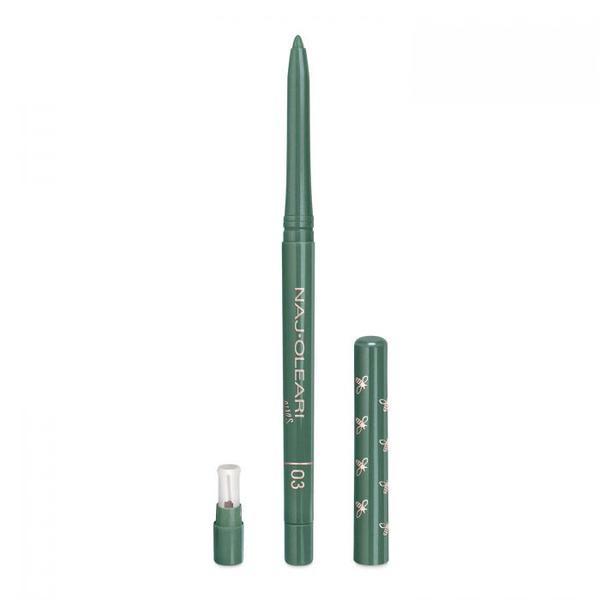 Creion de ochi 03 Pearly Forest Green, Irresistible Eyeliner & Kajal Pencil, Naj Oleari, 1.2g