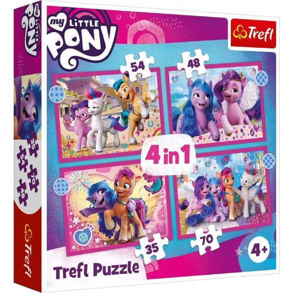 Puzzle 4 in 1. my little pony: poneii colorati