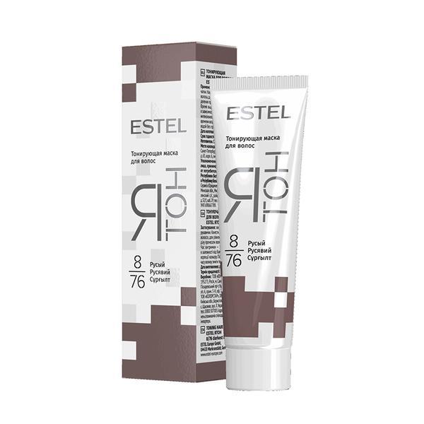 Masca nuantatoare pentru par estel yaton, 8/76 maro deschis, 60 ml