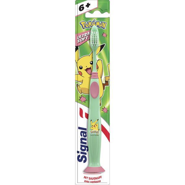 Periuta de dinti pentru copii, junior, signal, verde cu roz, +6 ani