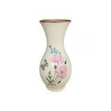 Vaza ceramica cu maci si fluturas - Ceramica Martinescu