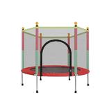 Trambulina copii pentru interior si exterior, 122x140cm, plasa de protectie, multicolora, OEM
