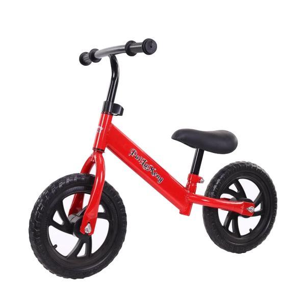 Bicicleta de echilibru pentru incepatori, bicicleta fara pedale pentru copii intre 2 si 5 ani, rosie, oem