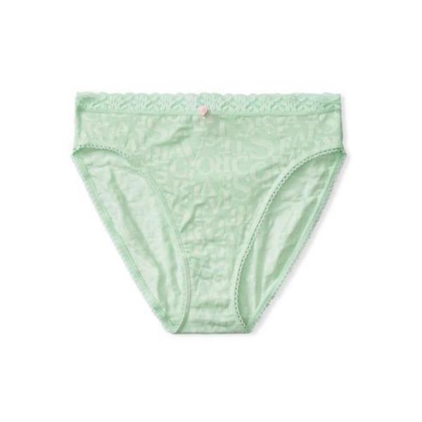 Chiloti victoria's secret, logo burnout brief panty, verde ou de rata, s