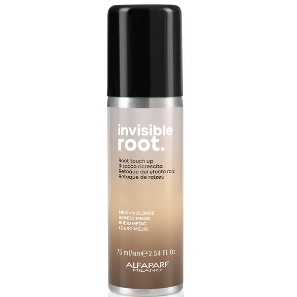 Spray Colorant pentru Radacini - Alfaparf Milano Invisible Root, nuanta Medium Blonde, 75 ml