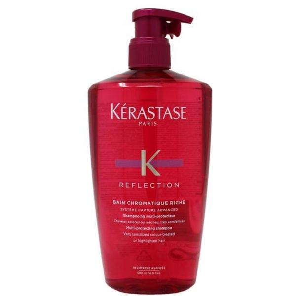 Sampon pentru par vopsit - kerastase reflection bain chromatique riche multi-protecting shampoo, 500 ml