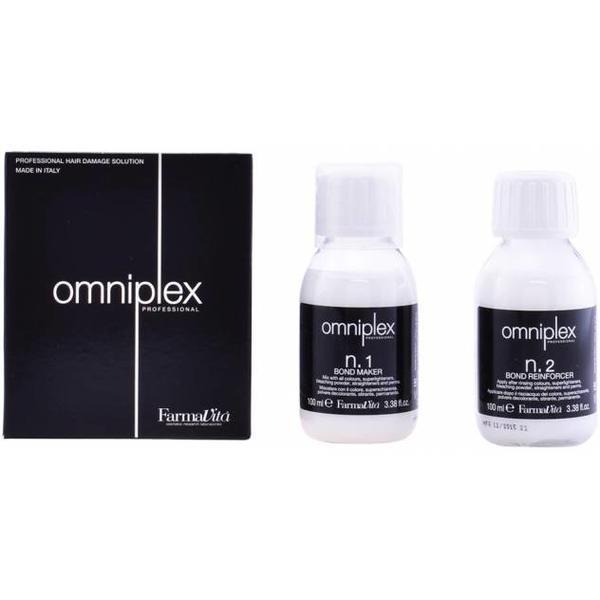 Kit pentru Protejarea Parului in Timpul Procedurilor Chimice – FarmaVita Omniplex Professional Hair Damage Solution, 2x 100 ml 100 imagine noua