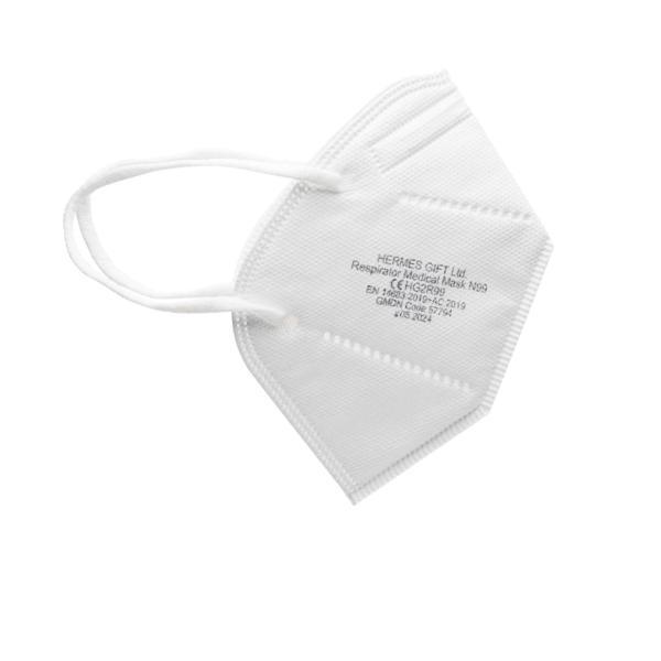 Masca de protectie respiratorie, hermes gift, hg2r99, 5 straturi, alba, 1buc