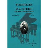 25 de studii usoare si progresive pentru pian. Opus 100 - Burgmuller, editura Grafoart
