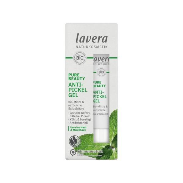 Gel anti acnee cu menta, zinc si acid salicilic natural Lavera, 15 ml esteto.ro