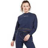 Bluza femei Reebok Piping Crewneck H50359, M, Albastru