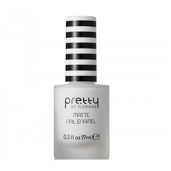 Lac de unghii pretty by flormar matte white 01, 9ml