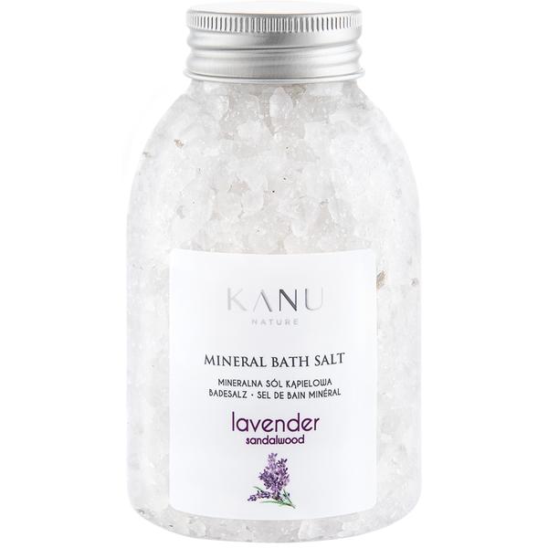 Sare de Baie Minerala cu Lavanda si Lemn de Santal – KANU Nature Mineral Bath Salt Lavander Sandalwood, 350 g