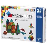 Magna-Tiles Clear Colors, set magnetic 32 piese, 7toys