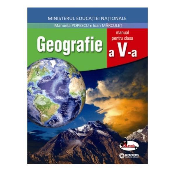 Geografie - Clasa 5 + Cd - Manual - Manuela Popescu, Ioan Marculet, editura Aramis