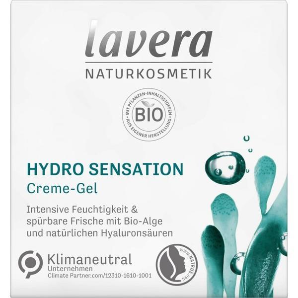 Crema-gel de zi hidratanta cu acid hialuronic si alge hydro sensation, lavera, 50 ml
