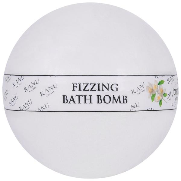 Bila Spumanta de Baie cu Iasomie si Lapte - KANU Nature Fizzing Bath Bomb Jasmine and Milk, 160 g